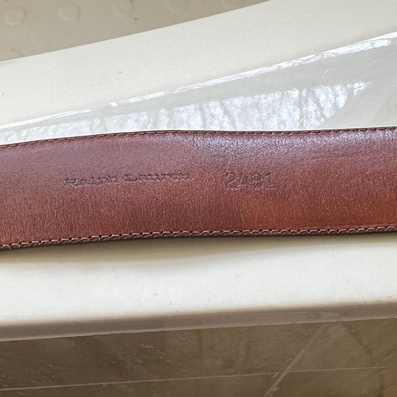 Ralph Lauren Black Leather Belt - Picture 7 of 9